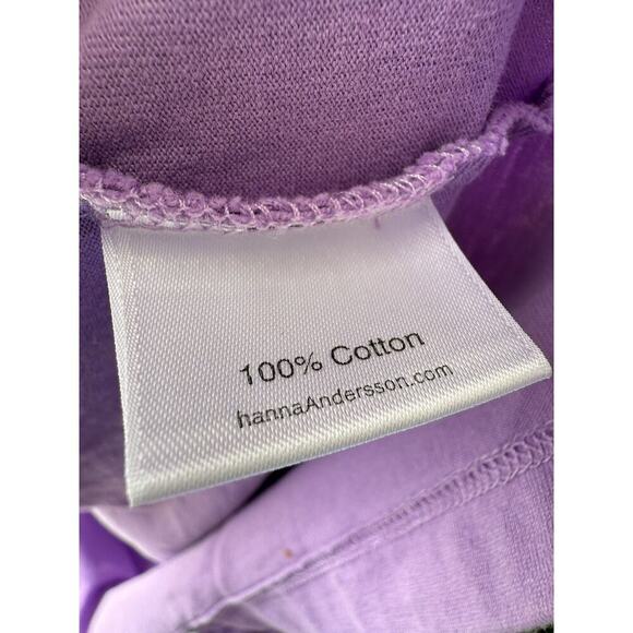 Hanna Andersson Dress Purple with Orange EmbroideryFlowers Size 140 Girls 10 - Picture 6 of 8